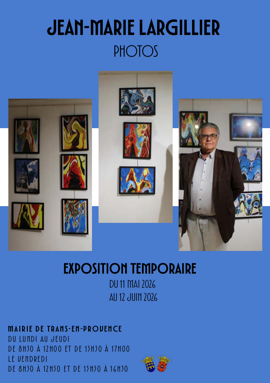 Exposition de photos de Monsieur Largillier. Jusqu'au 12 juin, à l'accueil de la Mairie, aux horaires d'ouverture.