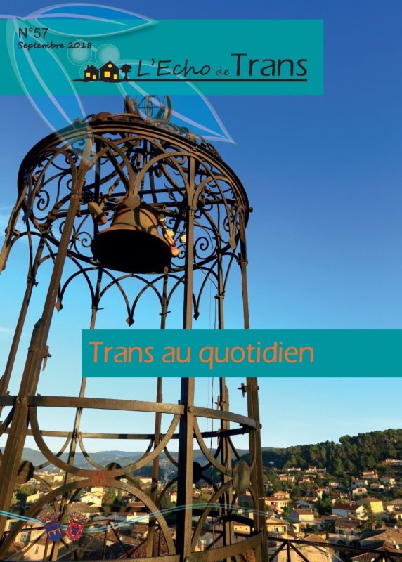 Couverture du magazine municipal Echo de Trans numéro 57