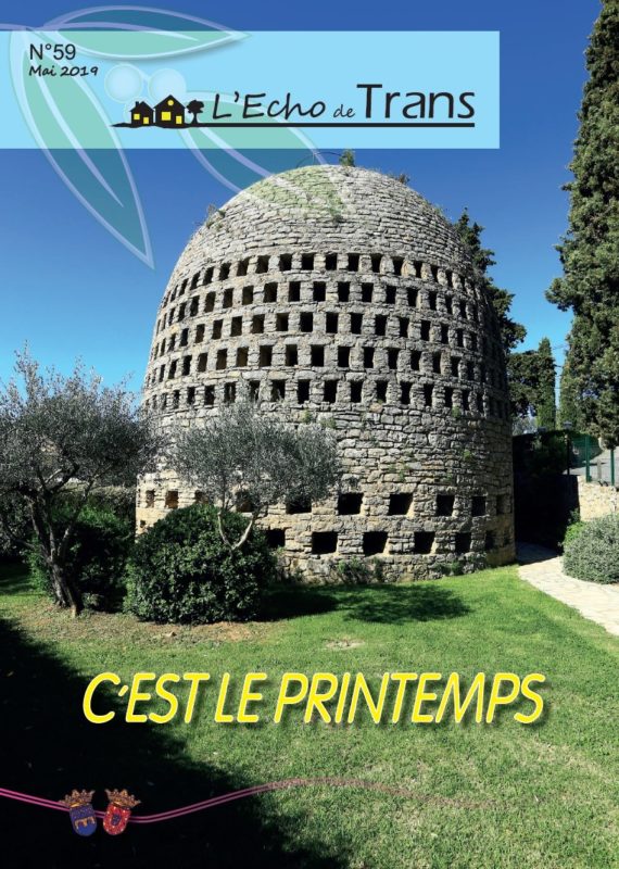 Couverture du magazine municipal Écho de Trans numéro 59