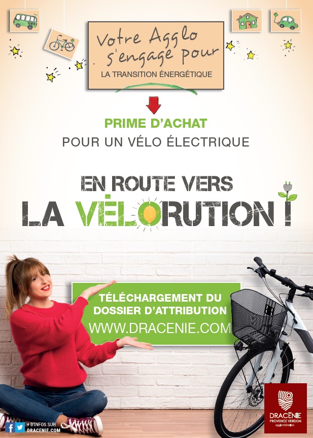 Affiche prime d'achat pour un vélo électrique Affiche prime d'achat pour un vélo électrique