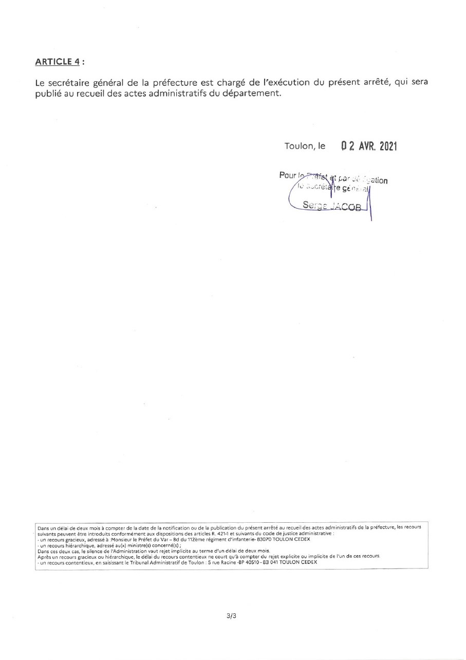 Page 3 de l'arrêté préfectoral concernant les candidatures des conseillers départementaux Page 3 de l'arrêté préfectoral concernant les candidatures des conseillers départementaux
