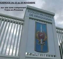 Exercice en terrain libre « MISTRAL » des écoles militaires de Draguignan