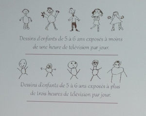 Différence des dessins d'enfants de 5-6 ans selon leur exposition aux écrans