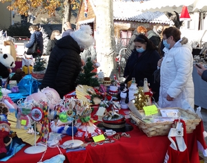 Un stand au marché de Noël