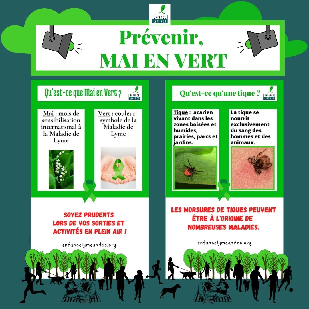 Le mois de mai est le mois de sensibilisation à la maladie de Lyme (liée aux piqûres de tiques)