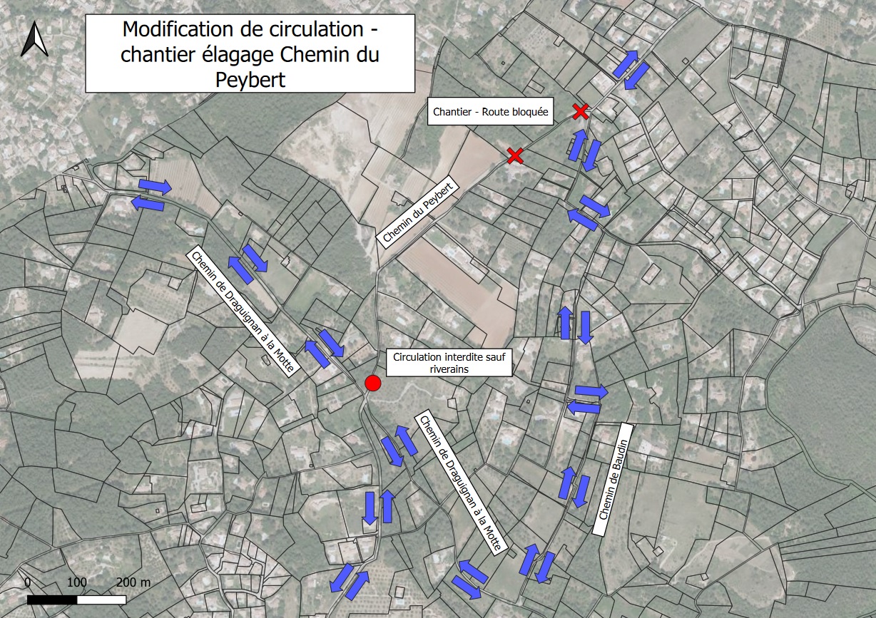Modification de circulation, chemin du Peybert Modification de circulation, chemin du Peybert