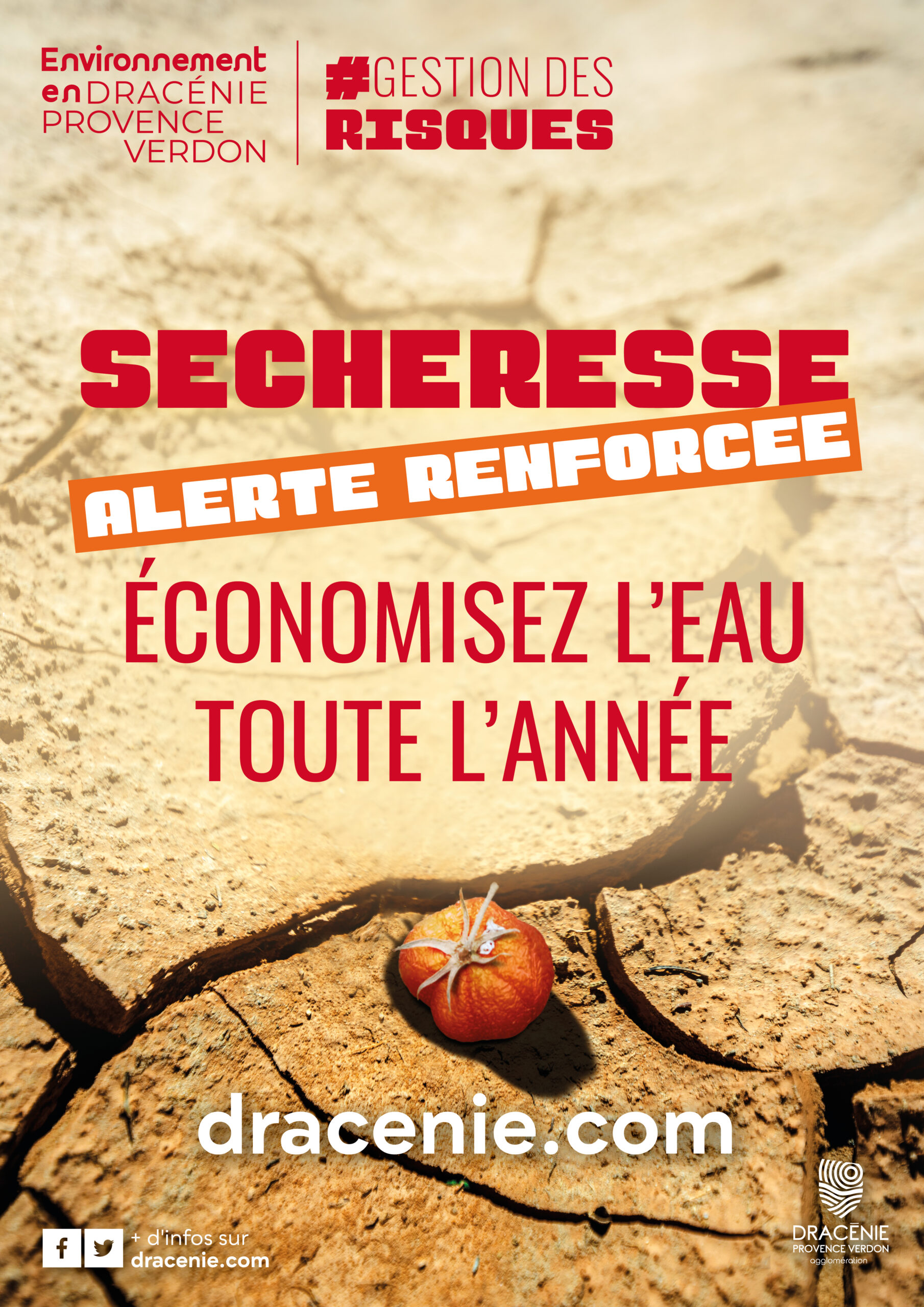 Le Préfet a placé notre commune en alerte sécheresse renforcée jusqu'au 15 décembre.