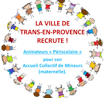 La Ville de Trans-en-Provence recrute 3 agents d’animation !