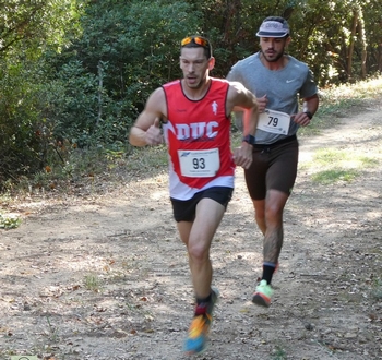 William Bolmont au premier plan, vainqueur de la course du 10 km