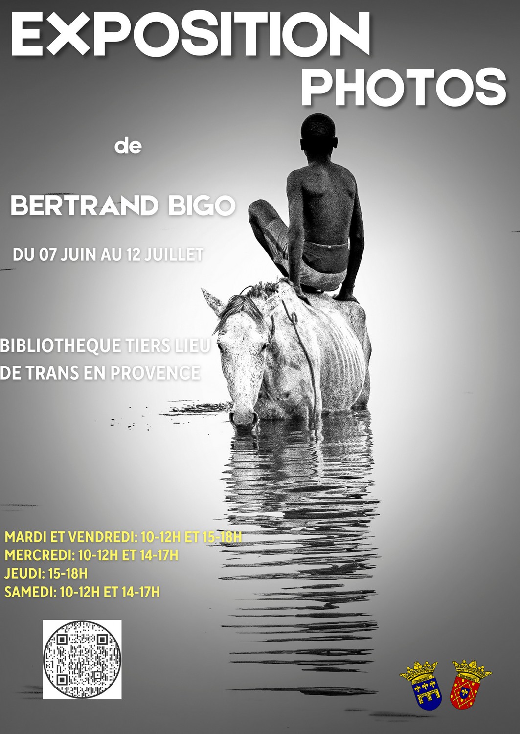 Exposition de photos de Bertrand Bigo. Du 7 juin au 12 juillet, à la bibliothèque Tiers Lieu.