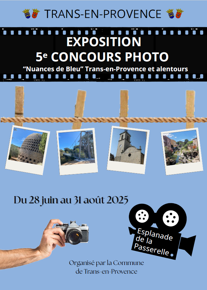 Exposition du 5e concours photo "Nuances de bleu". Du 28 juin au 31 août à l'Esplanade de la Passerelle.