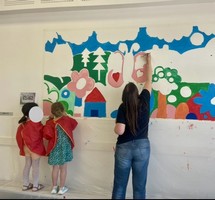 Une fresque à l’école maternelle