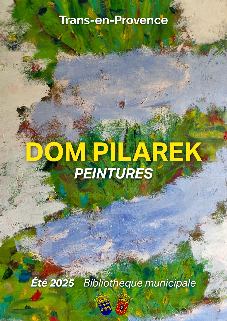 Exposition de peinture de Dom Pilarek. Tout l'été, à la bibliothèque municipale.