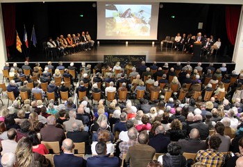 L'assemblée à la cérémonie des Voeux de Monsieur le Maire
