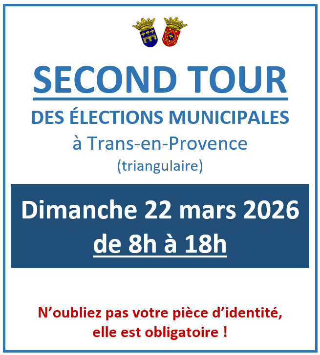 Second tour des élections municipales à Trans-en-Provence (triangulaire)