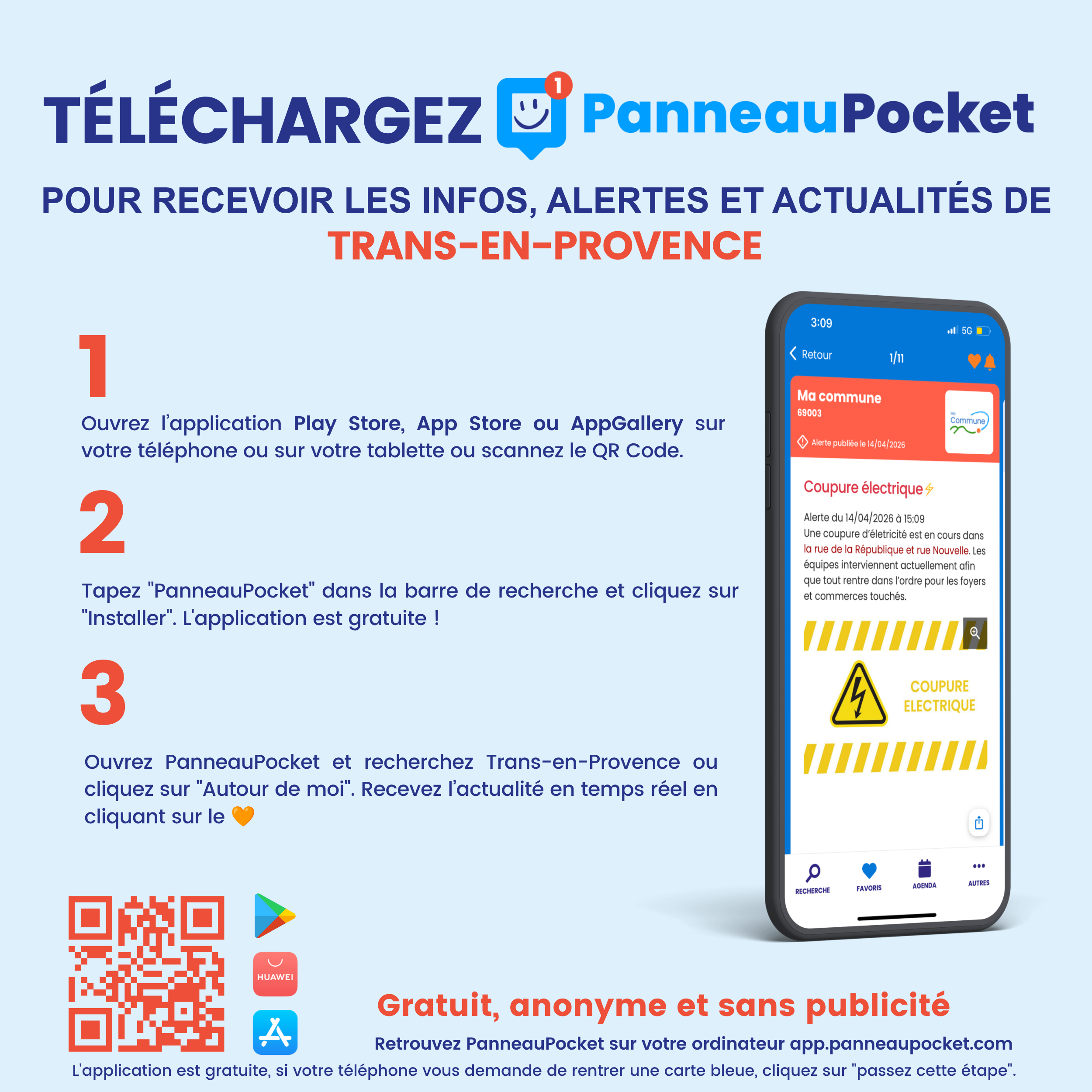 Guide de téléchargement de PanneauPocket