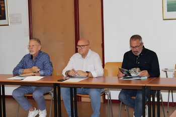 De gauche à droite : M. Masson, président du département du Var, M. Caymaris, Maire de Trans-en-Provence, et M. Loew, conseiller départemental