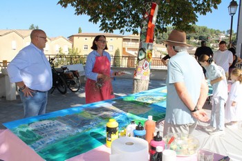 Atelier réalisation d'une fresque sur le patrimoine transian